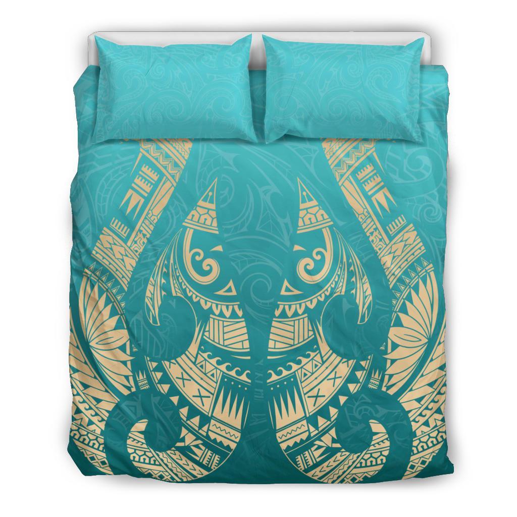 new-zealand-maori-hei-matau-tattoo-bedding-set