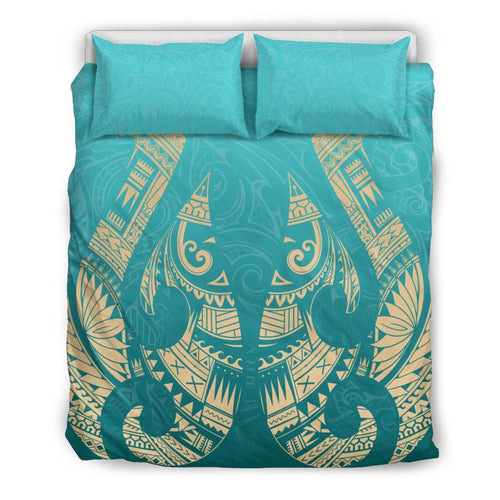 new-zealand-maori-hei-matau-tattoo-bedding-set