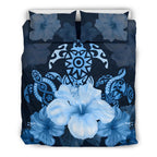turtle-and-hibiscus-bedding-set-blue-turtle-tribal