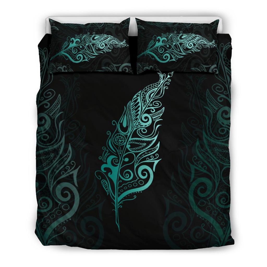 light-silver-fern-new-zealand-bedding-set-turquoise
