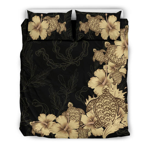 hibiscus-plumeria-golden-turtle-bedding-set
