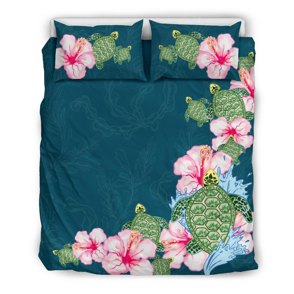 hibiscus-turtle-bedding-set