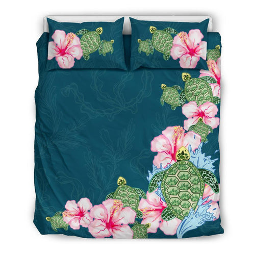 hibiscus-turtle-bedding-set
