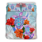 turtle-hibiscus-bedding-set