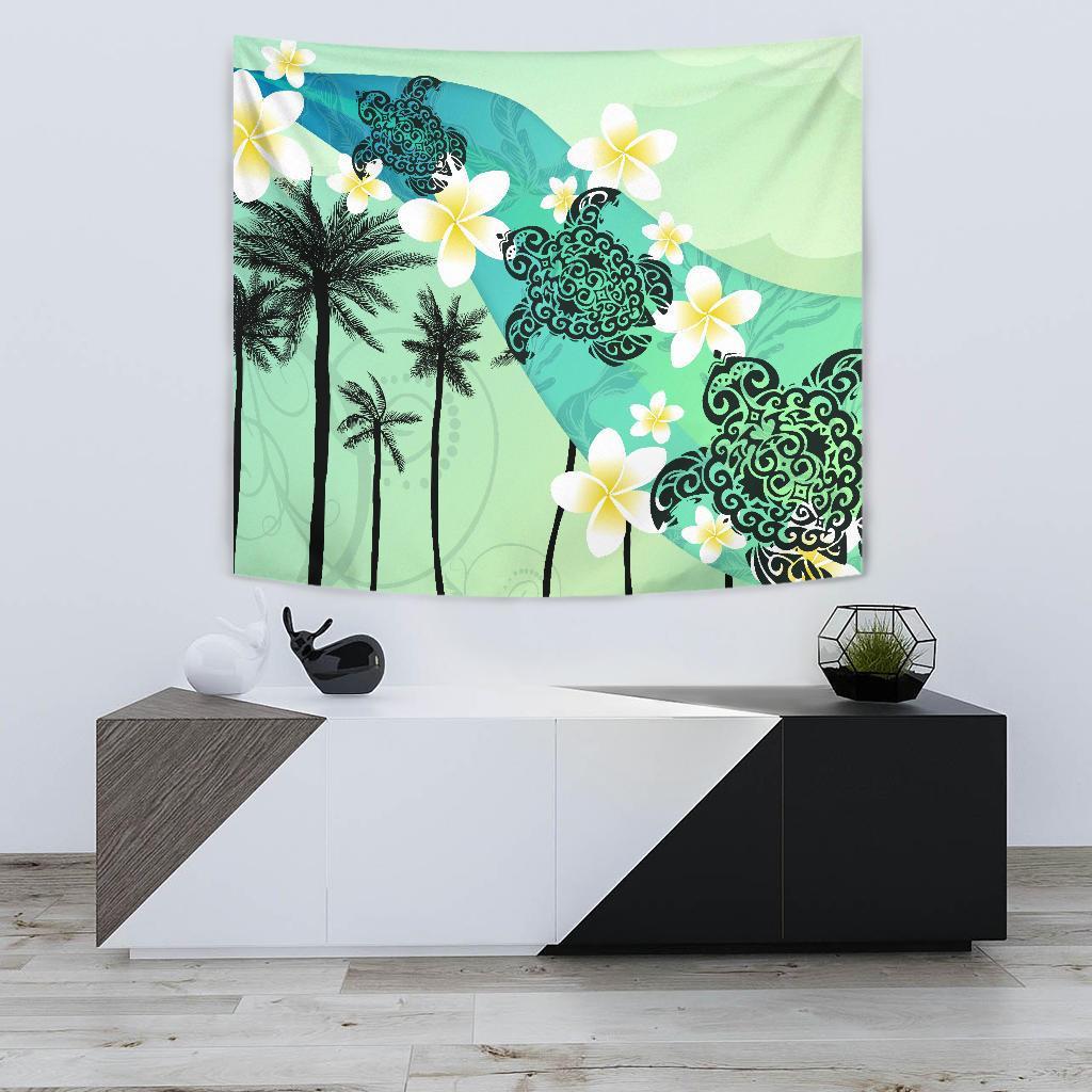 plumeria-sea-turtle-tapestry