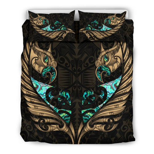 new-zealand-bedding-set-manaia-paua-fern-wing-gold