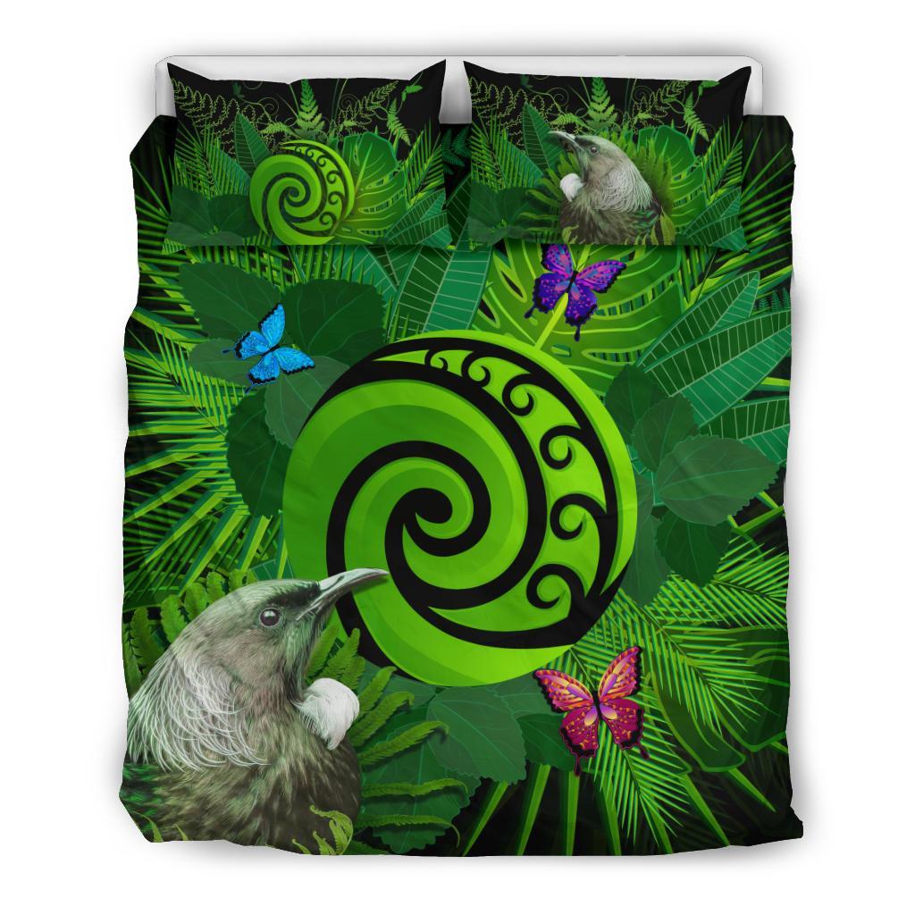new-zealand-bedding-set-koru-fern-mix-tui-bird-tropical-floral