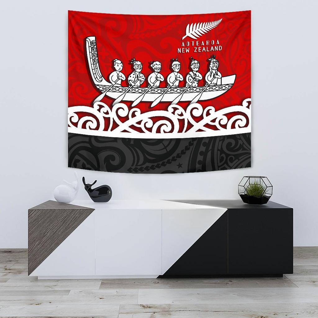 new-zealand-tapestry-maori-waka