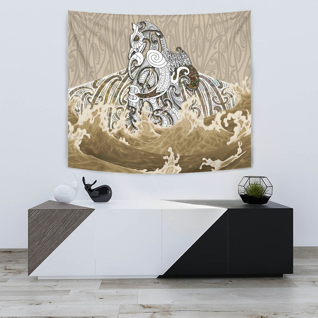 maori-manaia-the-blue-sea-tapestry-golden