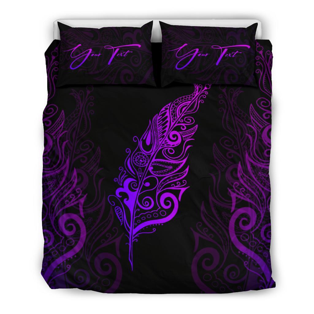 signature-custom-light-silver-fern-bedding-set-purple