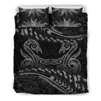 new-zealand-bedding-set-gray-manaia-maori-silver-fern-duvet-cover