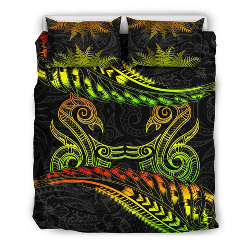 new-zealand-bedding-set-reggae-manaia-maori-silver-fern-duvet-cover