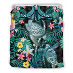turtles-love-bedding-set-hibiscus-with-palm-leaves