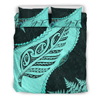 signature-custom-paua-shell-maori-silver-fern-bedding-set-turquoise