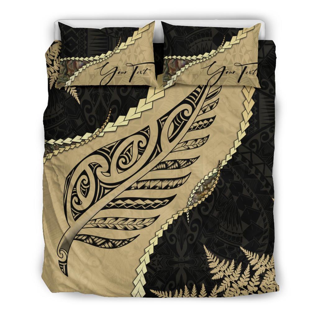 signature-custom-paua-shell-maori-silver-fern-bedding-set-golden