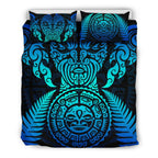 maori-face-fern-new-zealand-bedding-set-blue