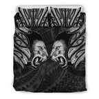 double-lion-maori-tattoo-bedding-set-new-zealand-white