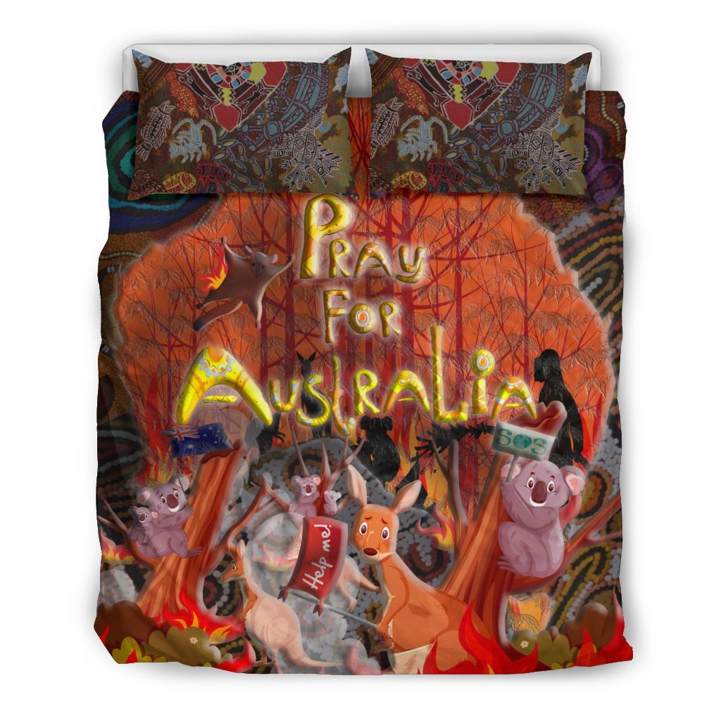 pray-for-australia-bedding-set-aboriginal-pattern-love-australia