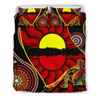 bedding-set-australia-aboriginal-dots-with-didgeridoo