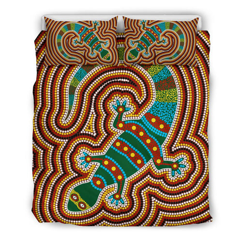 aboriginal-bedding-set-lizard-dot-painting-patterns