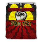 custom-aboriginal-bedding-set-black-lives-matter-sun-dot-painting