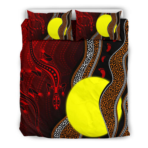 aboriginal-bedding-set-aboriginal-flag-lizard-dot-painting-style