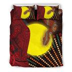 aboriginal-bedding-set-indigenous-snake-sun-dot-painting