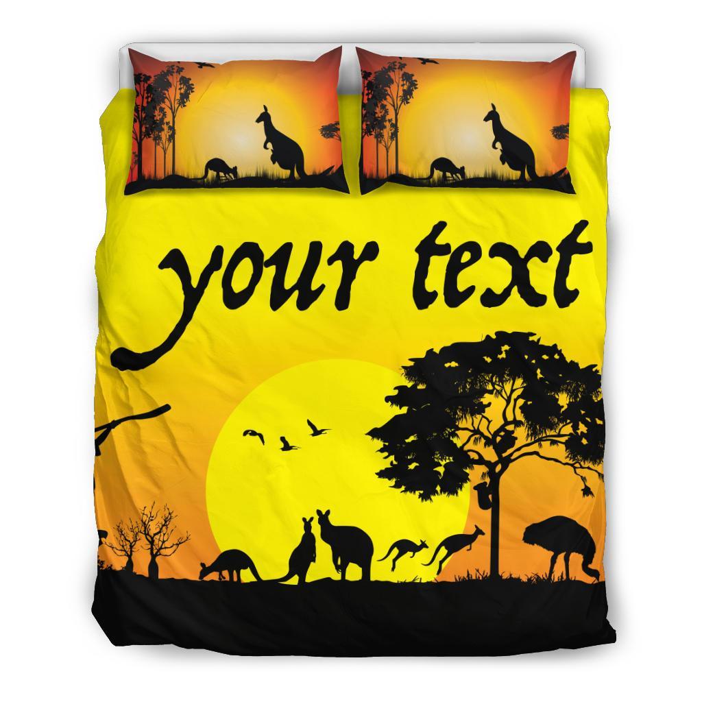 custom-text-bedding-sets-sunset-australia-view