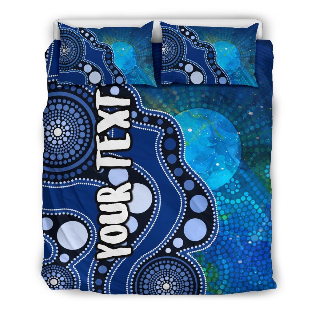 custom-text-aboriginal-bedding-set-australia-indigenous-flag-circle-dot-painting-art-blue