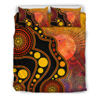 aboriginal-bedding-set-australia-indigenous-flag-circle-dot-painting-art-golden