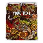 custom-aboriginal-bedding-set-kangaroo-and-lizard-dot-painting-art