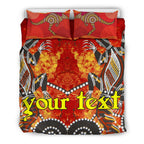 custom-bedding-sets-aboriginal-crocodile-and-kangaroo