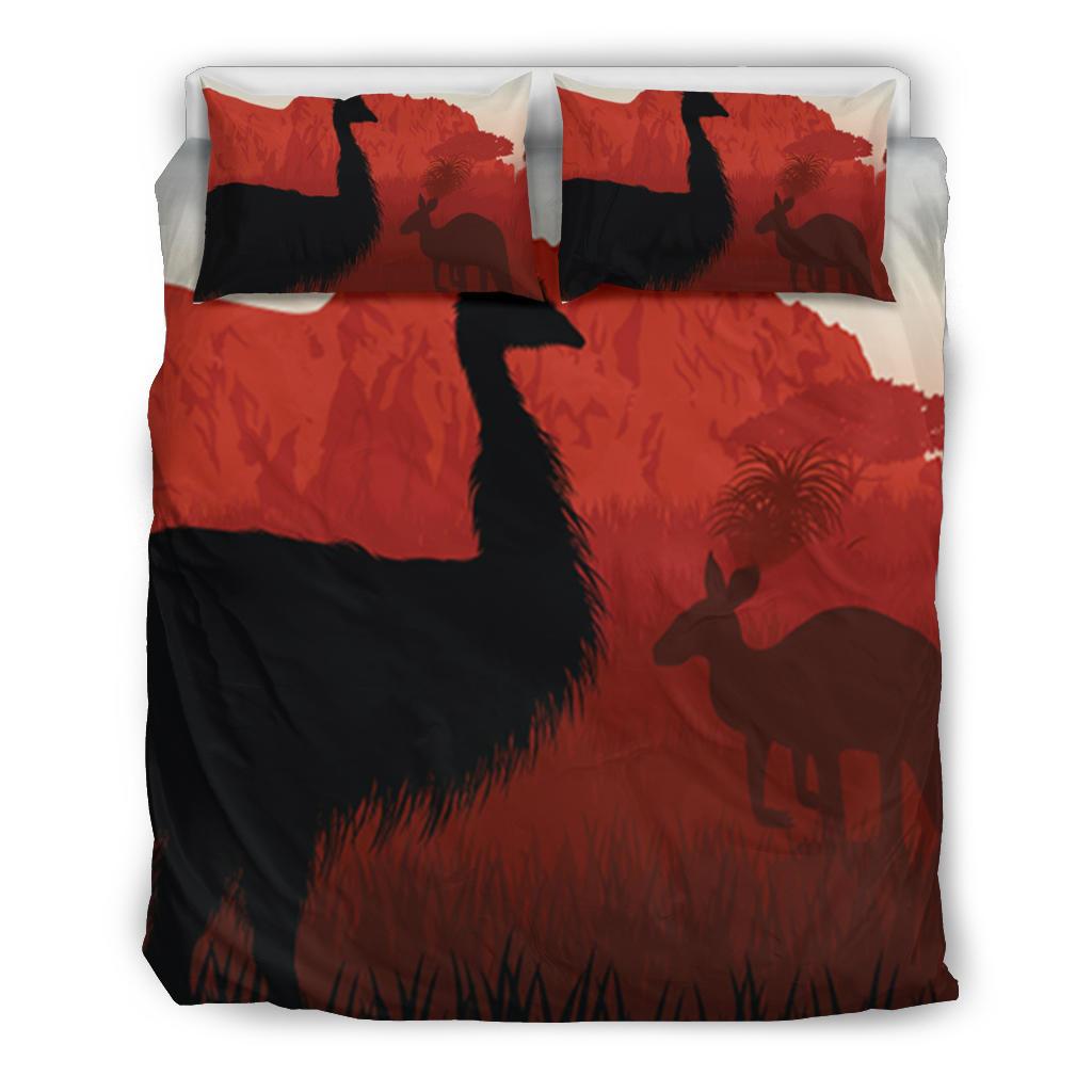 bedding-set-australian-nature-with-emu-and-kangaroo