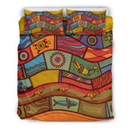 bedding-set-aboriginal-art-with-animals