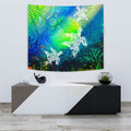 aboriginal-tapestry-indigenous-turtle-ocean-dot-painting