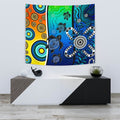 aboriginal-tapestry-indigenous-turtle-dot-painting-art
