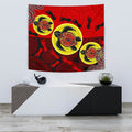 aboriginal-tapestry-turtle-footprint-circle-dot-painting