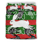 rabbitohs-indigenous-bedding-set-animals-aboriginal