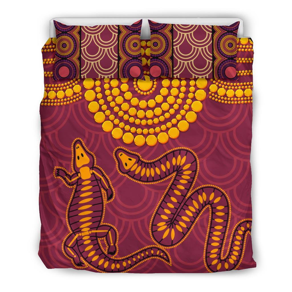 aboriginal-bedding-set-aboriginal-snake-and-alligator