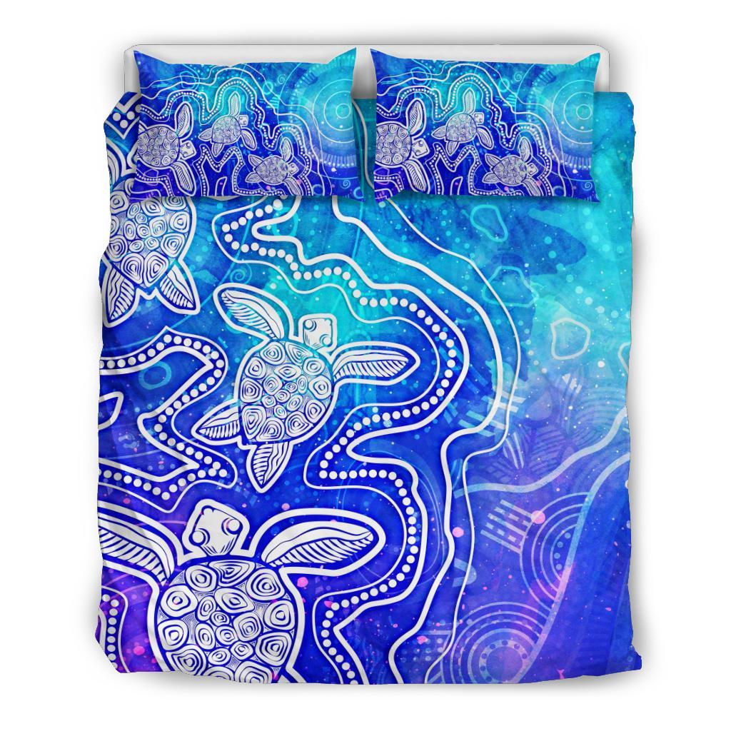 aboriginal-bedding-set-sea-turtle-with-indigenous-patterns-blue