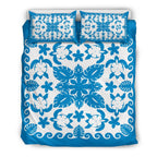turtle-with-hibiscus-royal-blue-bedding-set