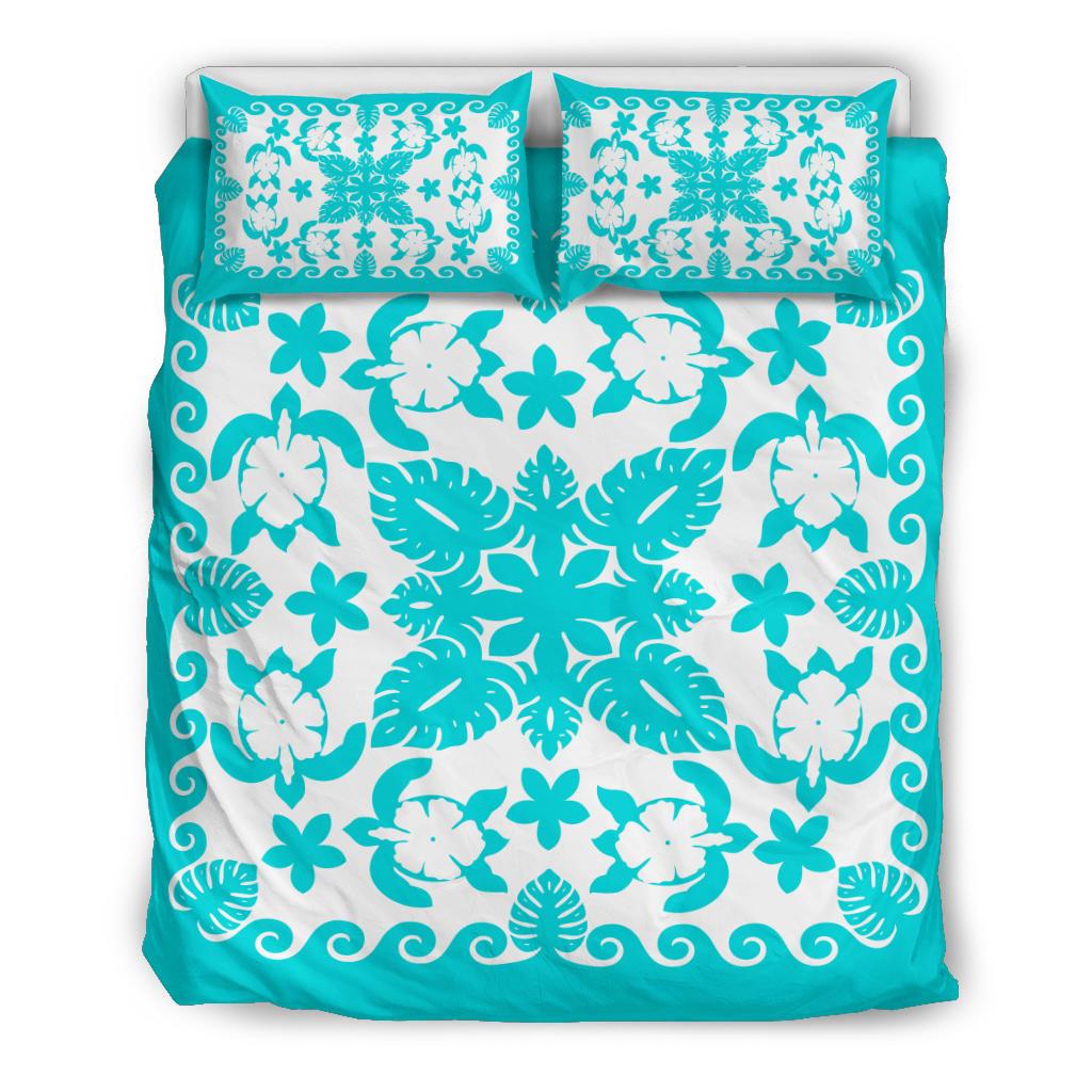 turtle-with-hibiscus-royal-turquoise-bedding-set