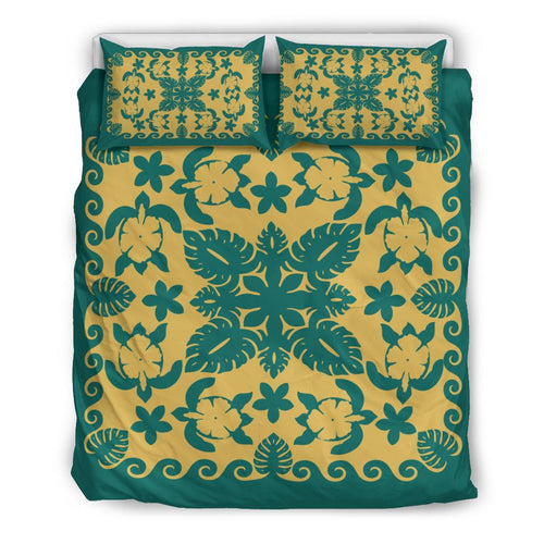 turtle-with-hibiscus-royal-blue-stone-bedding-set