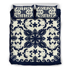 turtle-with-hibiscus-royal-navy-bedding-set-palm-leaf