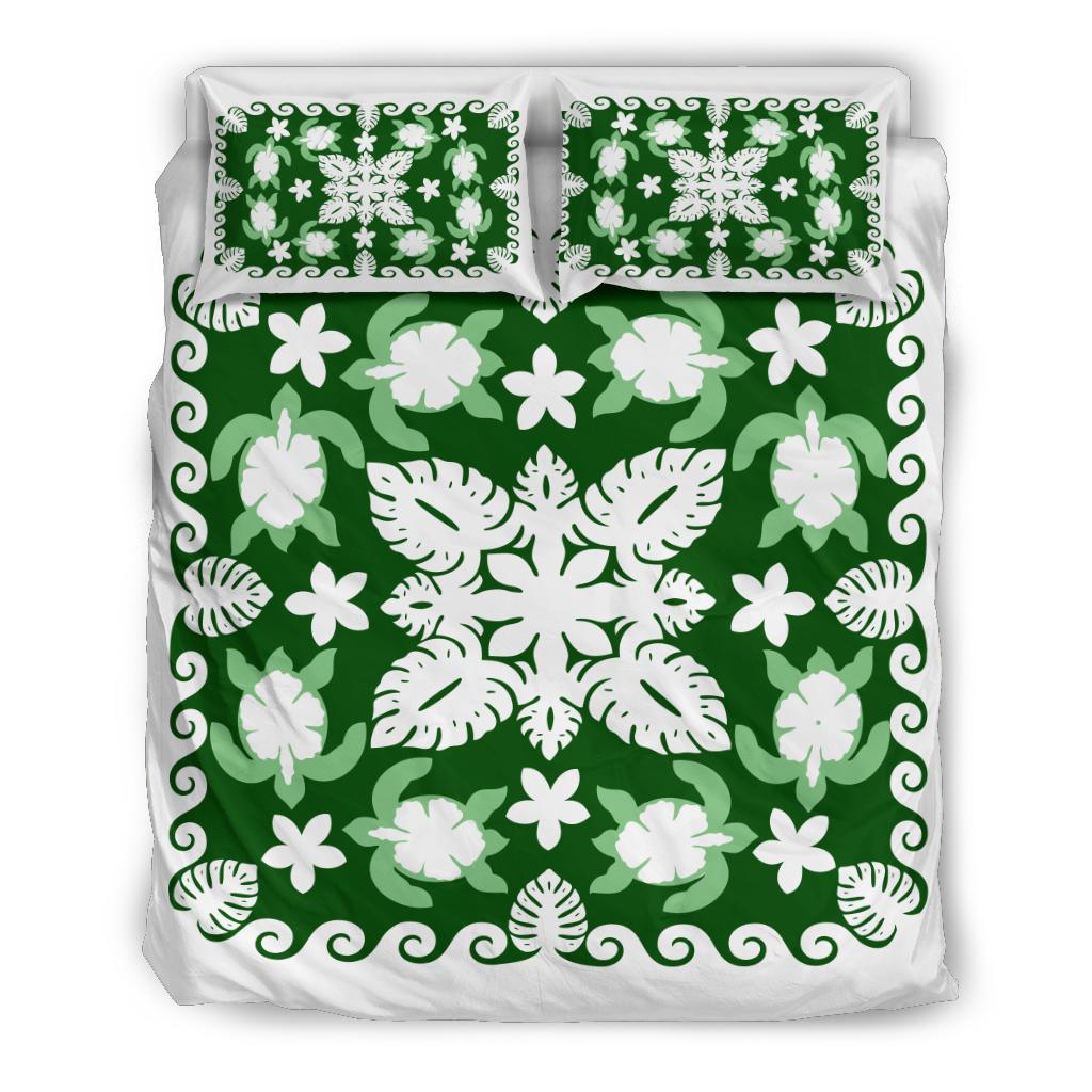 turtle-with-hibiscus-royal-bedding-set-palm-leaf