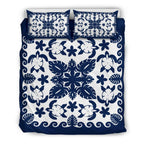 turtle-with-hibiscus-royal-navy-bedding-set