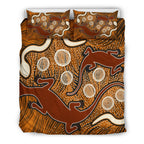 aboriginal-bedding-set-indigenous-brown-lizard-and-white-snake