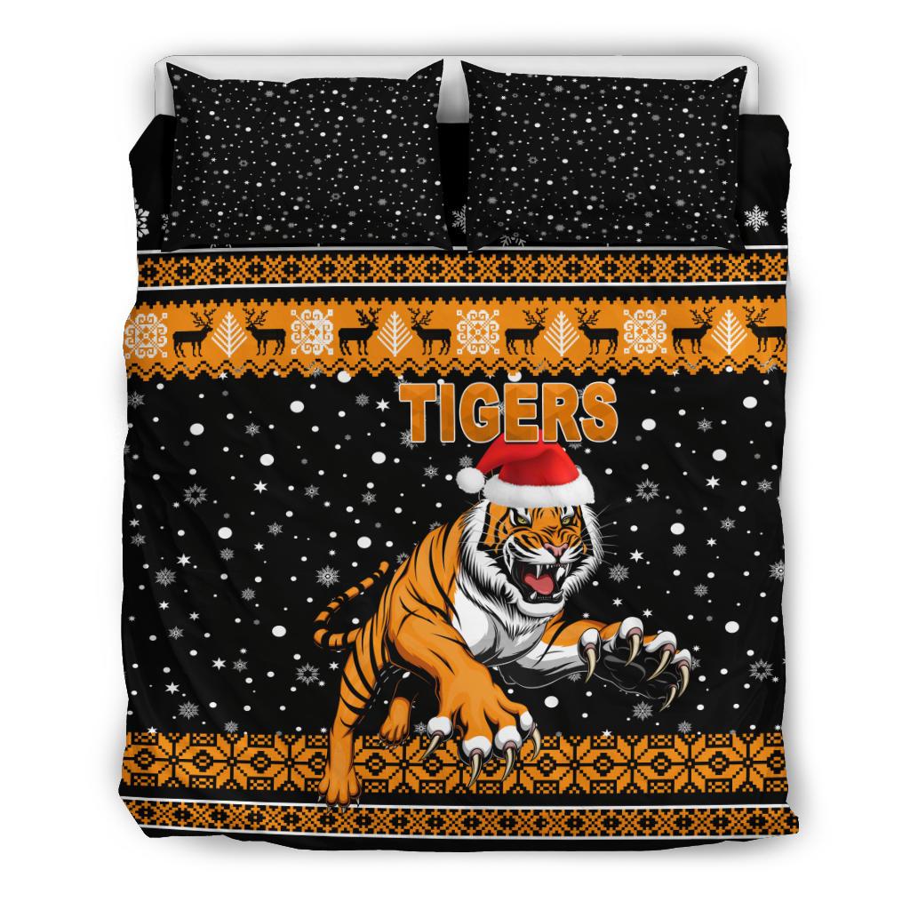 wests-christmas-bedding-set-tigers-unique-vibes-black