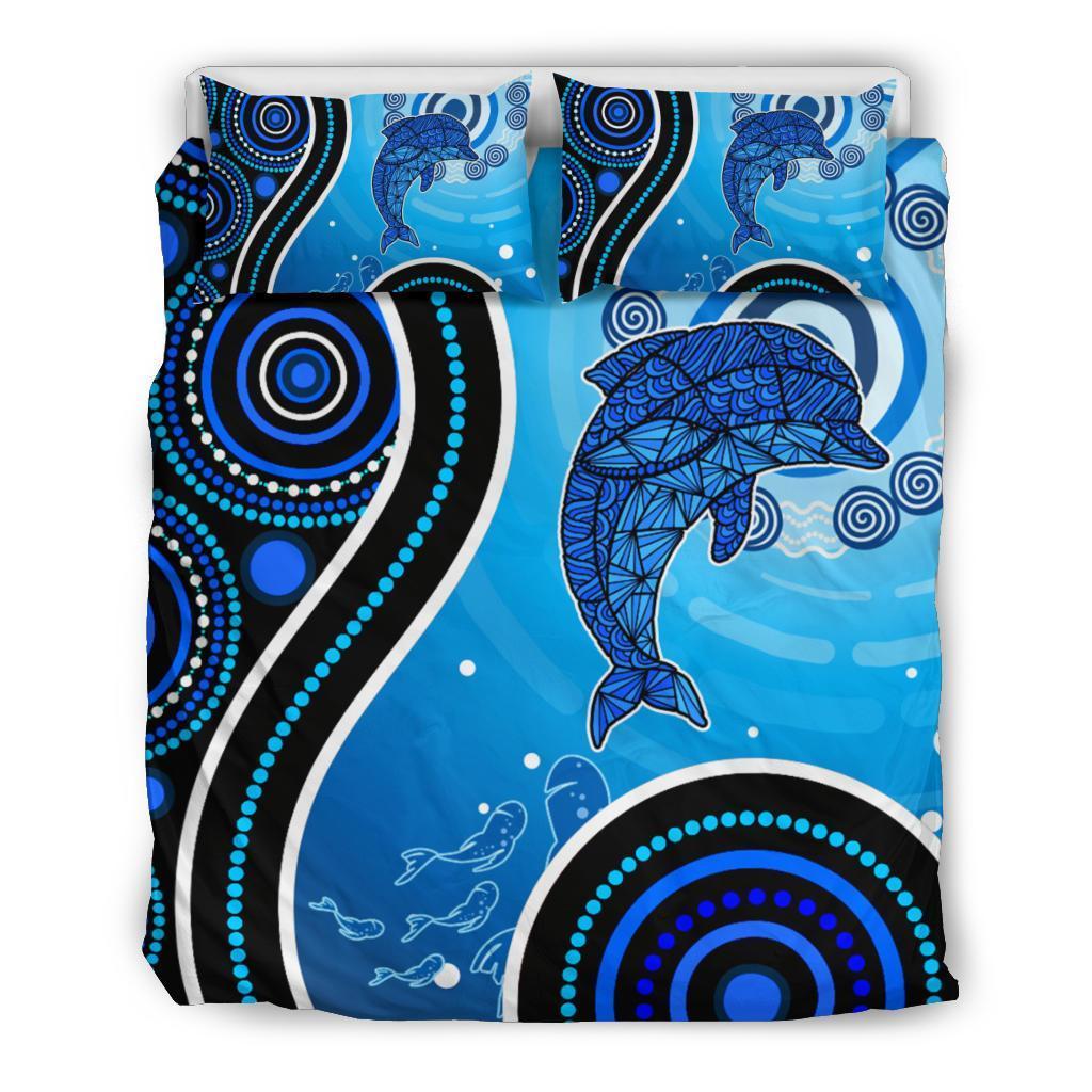 aussie-aboriginal-bedding-set-dolphin-and-aboriginal-dot-patterns