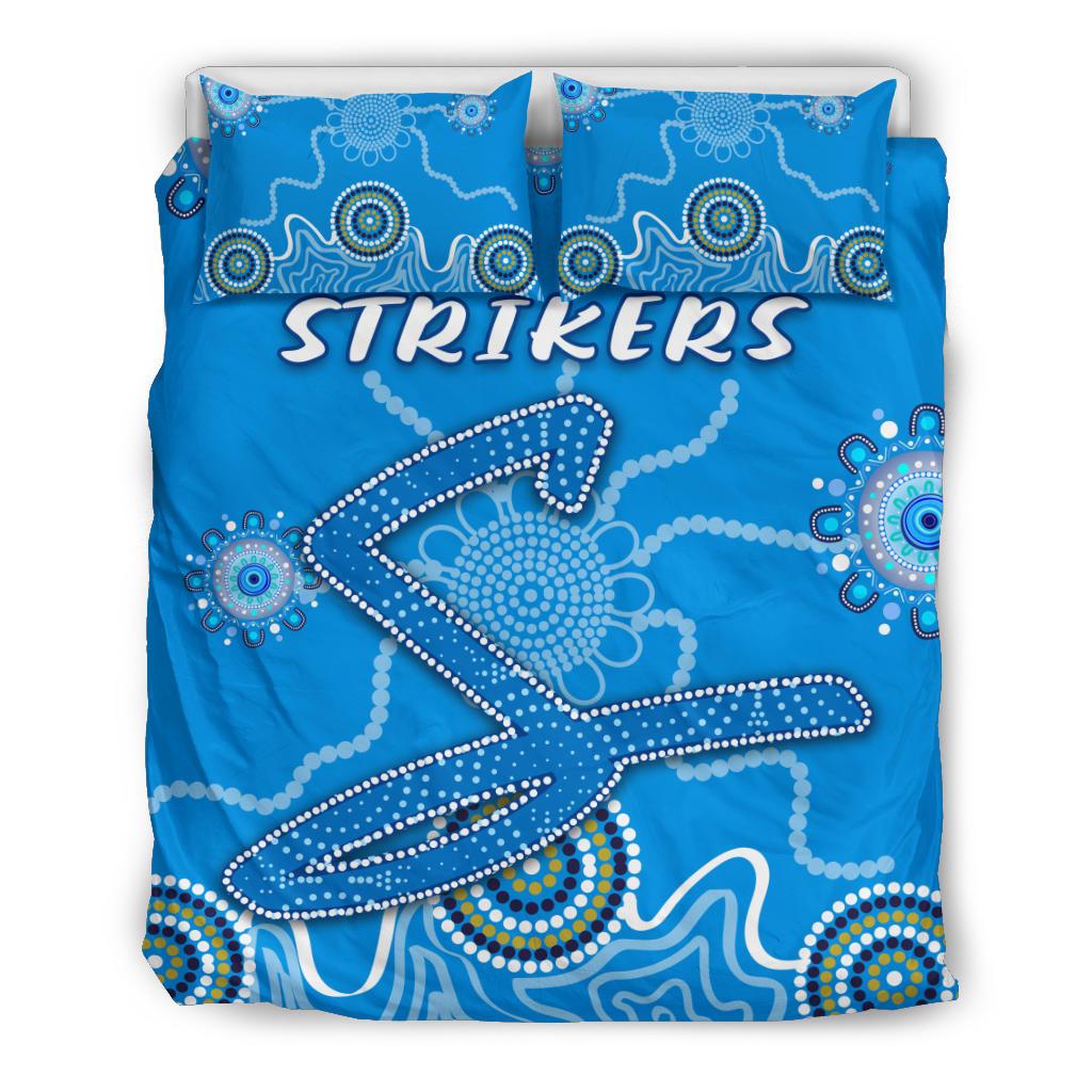 Strikers Bedding Set Indigenous Blue Energy - VibeHoodie